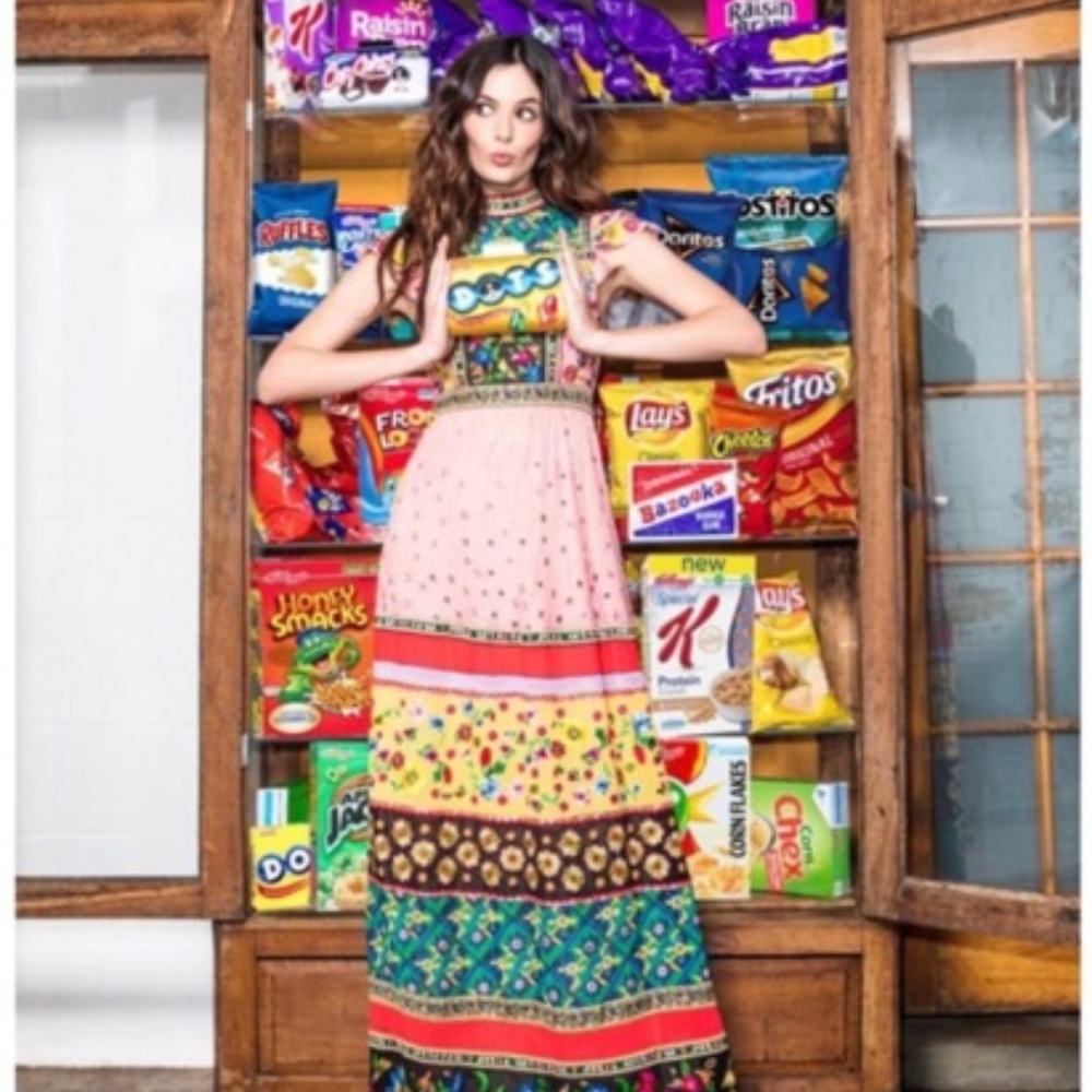 Alice and Olivia "Arabella Embroidered Gown"